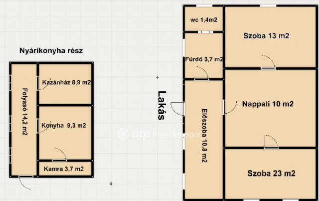 Eladó családi ház, Püspökladányban 27 M Ft, 3+1 szobás