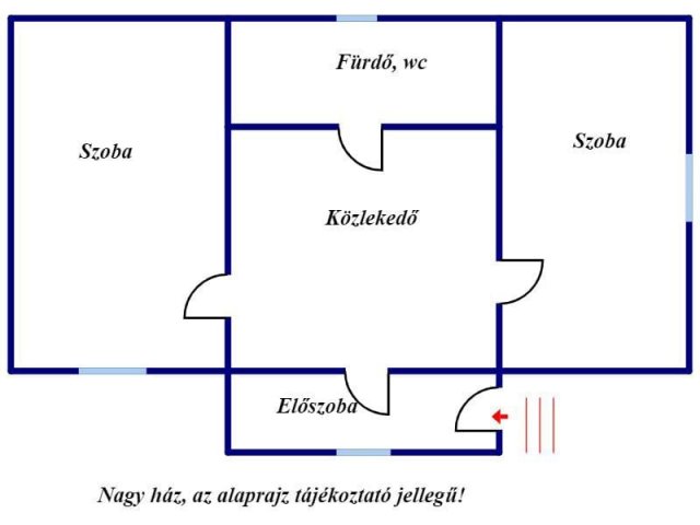 Eladó családi ház, Edelényben 22 M Ft, 2 szobás