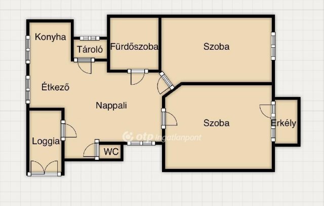 Eladó téglalakás, Miskolcon, Görgey Artúr utcában 45.9 M Ft