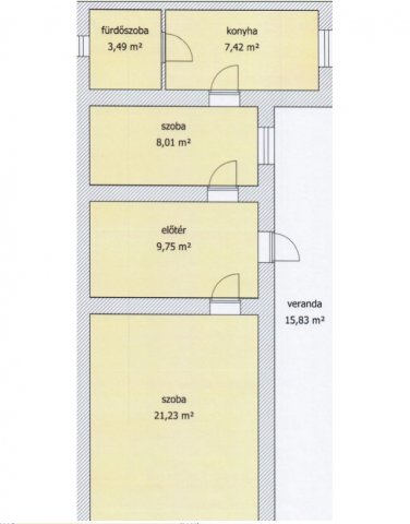 Eladó családi ház, Viszneken 14.99 M Ft, 2+1 szobás