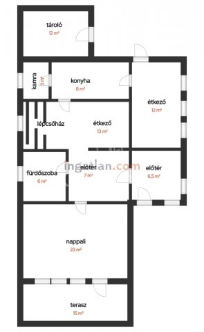Eladó családi ház, Taksonyon 64.9 M Ft, 3 szobás