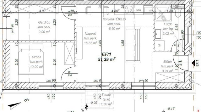 Eladó téglalakás, Mendén 38.9 M Ft, 1+2 szobás