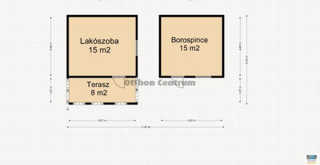 Eladó nyaraló, Letenyén 4.9 M Ft, 1 szobás