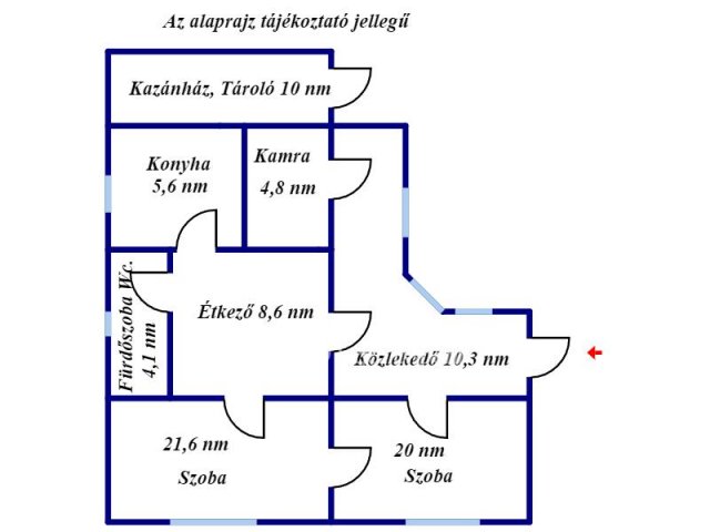 Eladó családi ház, Békésen 15.5 M Ft, 2 szobás