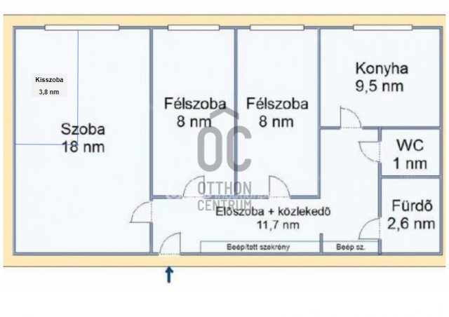 Eladó panellakás, Budapesten, IV. kerületben 54.5 M Ft, 3 szobás