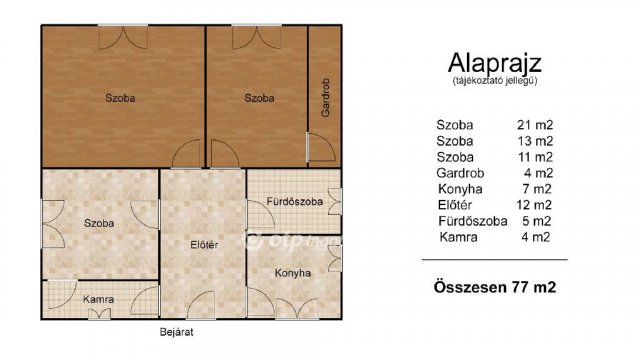 Eladó családi ház, Bakonyszentkirályon 54.9 M Ft, 3 szobás