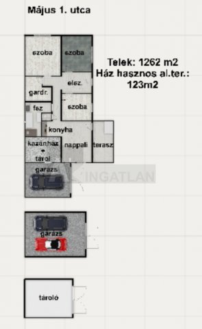 Eladó családi ház, Újszentivánon 59.5 M Ft, 4 szobás