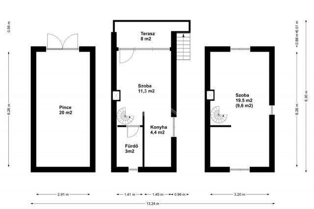 Eladó nyaraló, Velencén 33.5 M Ft, 2 szobás