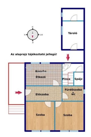 Eladó családi ház, Siófokon 47.5 M Ft, 2 szobás