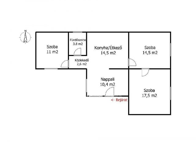 Eladó családi ház, Nyírgyulajon 14.99 M Ft, 3 szobás