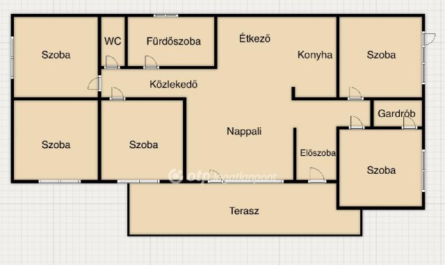Eladó családi ház, Miskolcon, Almás utcában 75.9 M Ft, 5 szobás