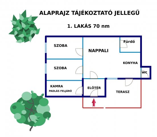 Eladó családi ház, Budapesten, XV. kerületben 75 M Ft, 6 szobás