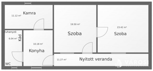 Eladó családi ház, Érsekvadkerten 15.6 M Ft, 2 szobás