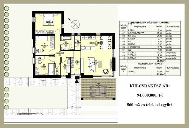 Eladó családi ház, Nagycenken 94 M Ft, 4 szobás