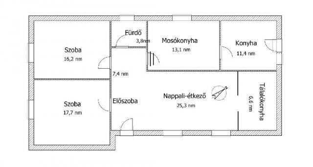 Eladó családi ház, Turán 38.5 M Ft, 3 szobás