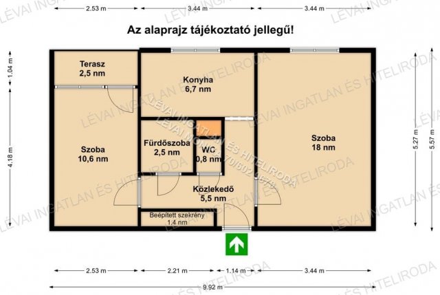 Eladó panellakás, Békéscsabán 23.3 M Ft, 2 szobás