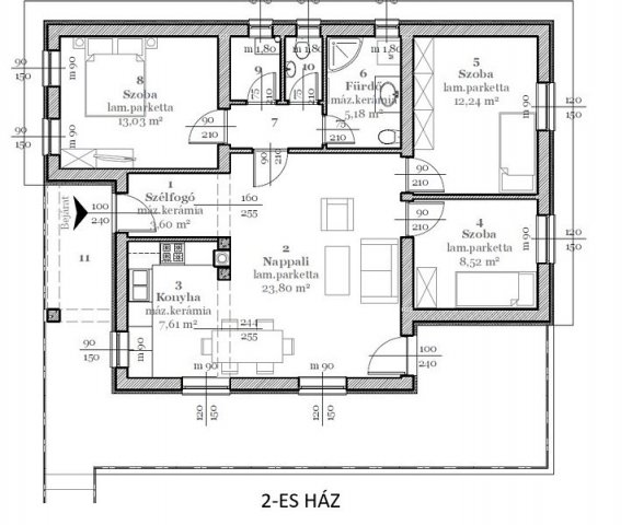 Eladó családi ház, Tabon 63 M Ft, 4 szobás