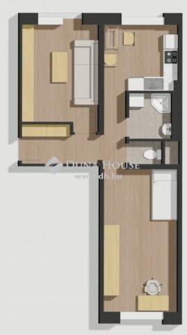 Kiadó panellakás, albérlet, Kecskeméten 170 E Ft / hó, 2 szobás