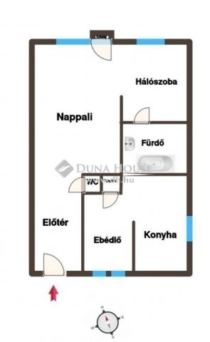 Eladó téglalakás, Budapesten, IX. kerületben 59.9 M Ft, 2 szobás