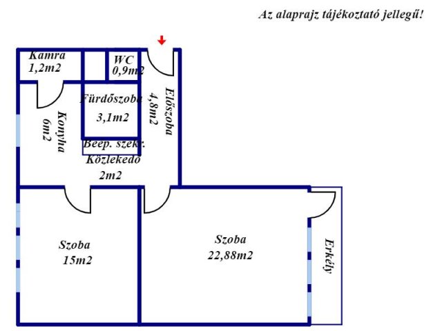 Eladó panellakás, Orosházán 15.9 M Ft, 2 szobás