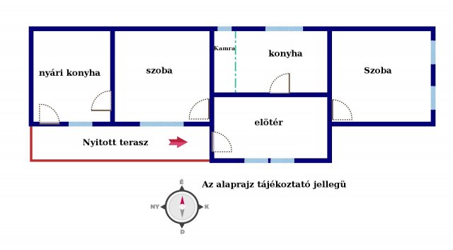 Eladó családi ház, Tótszerdahelyen 3.5 M Ft, 3 szobás