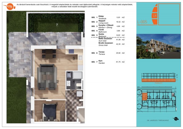 Eladó téglalakás, Balatonlelleén 63.99 M Ft, 2 szobás