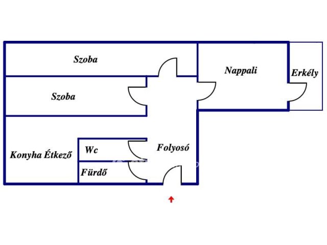 Eladó panellakás, Nyíregyházán 33.5 M Ft, 2 szobás