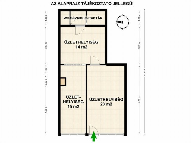 Eladó üzlethelyiség, Békéscsabán 32.99 M Ft, 3 szobás