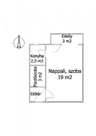 Eladó panellakás, Miskolcon, Király utcában 19.8 M Ft, 1 szobás
