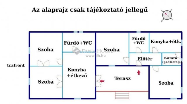 Eladó családi ház, Monoron 57 M Ft, 5 szobás