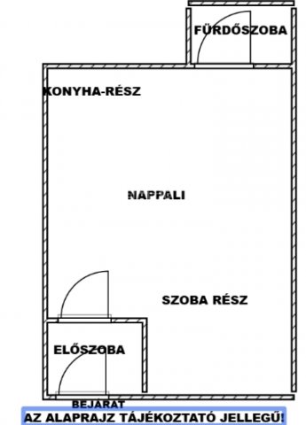 Kiadó téglalakás, albérlet, Érden 170 E Ft / hó, 1 szobás