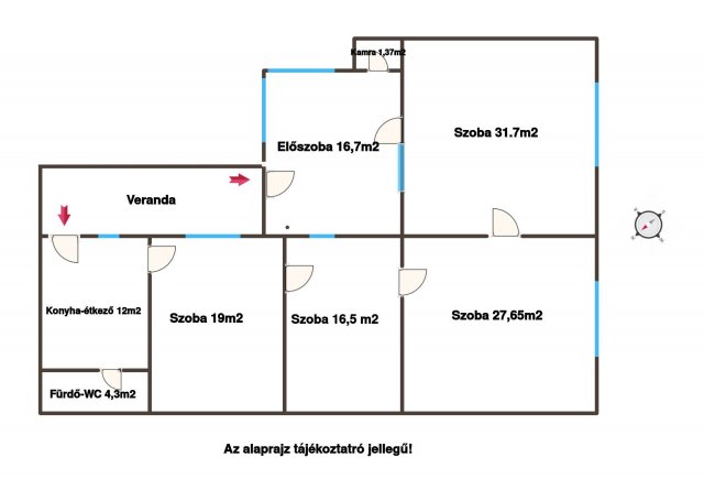 Eladó családi ház, Szakcson 9.5 M Ft, 4 szobás