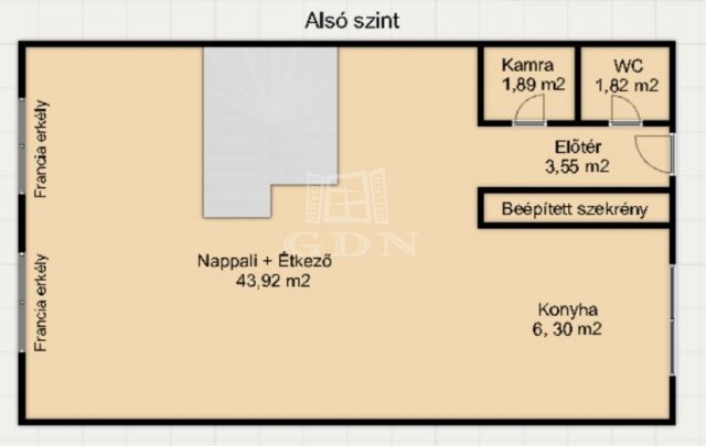 Eladó téglalakás, Zalaegerszegen 64.5 M Ft, 2+4 szobás