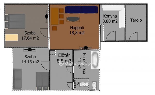 Eladó családi ház, Gádoroson 19.5 M Ft, 2 szobás