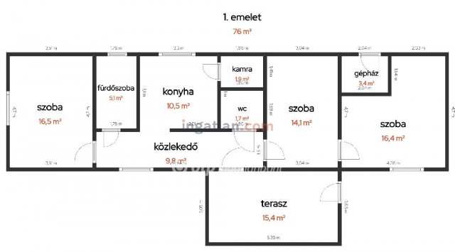 Eladó családi ház, Nyárlőrincen 28.5 M Ft, 3 szobás