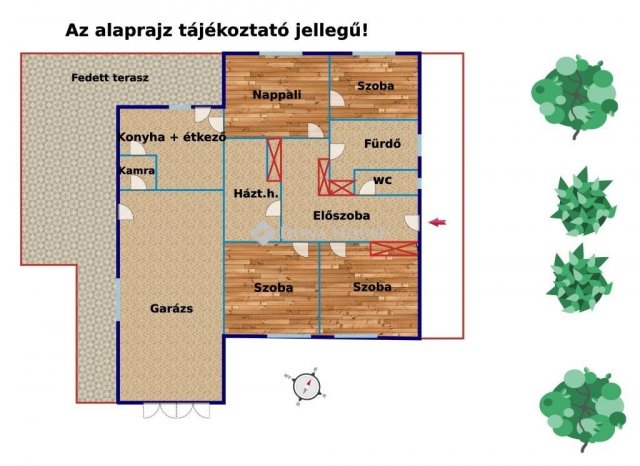 Eladó családi ház, Szadán 169 M Ft, 4 szobás