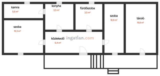 Eladó családi ház, Dánszentmiklóson 27.8 M Ft, 3 szobás