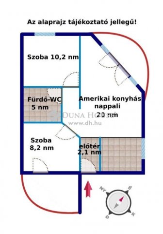 Eladó téglalakás, Budapesten, XVIII. kerületben 53.9 M Ft