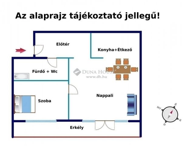 Eladó téglalakás, Budapesten, VIII. kerületben 68.9 M Ft