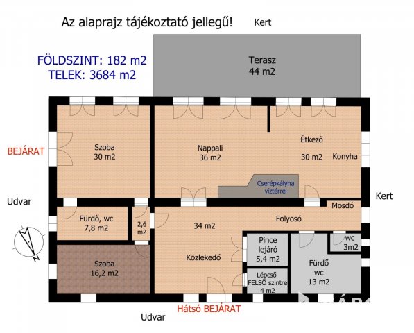 Eladó családi ház, Hegyeshalomban 148 M Ft, 8 szobás