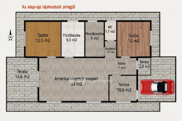 Eladó családi ház, Kiskunlacházán 89.9 M Ft, 4 szobás