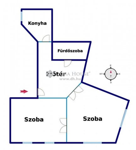 Eladó téglalakás, Budapesten, V. kerületben 104 M Ft, 2 szobás