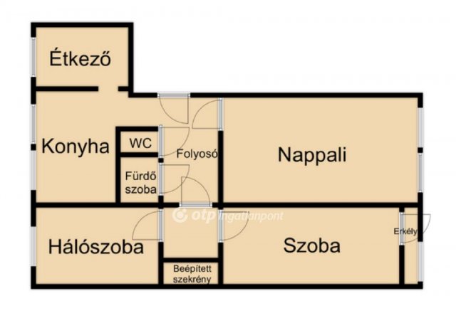 Eladó panellakás, Debrecenben 53 M Ft, 2+2 szobás