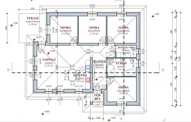 Eladó családi ház, Szigetszentmiklóson 89.9 M Ft, 2+3 szobás