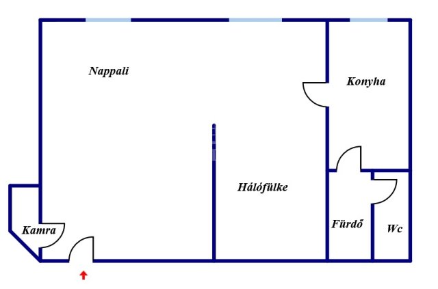 Eladó téglalakás, Székesfehérvárott 40 M Ft, 1 szobás