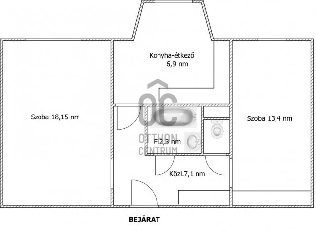 Eladó panellakás, Pakson 36.9 M Ft, 2 szobás