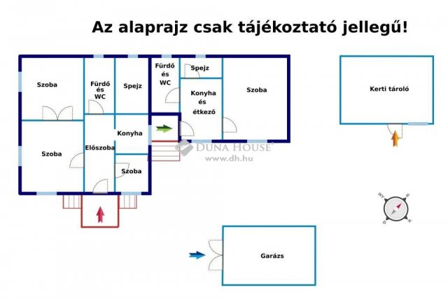 Eladó családi ház, Vecsésen, Bocskai utcában 79 M Ft