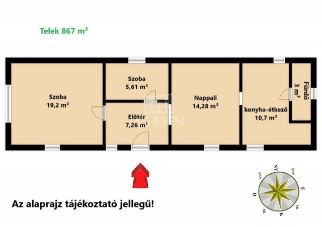 Eladó családi ház, Tápióbicskén 25 M Ft, 2+1 szobás