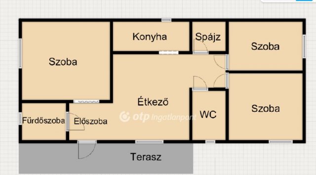 Eladó családi ház, Tiszacsegén 16.2 M Ft, 3 szobás