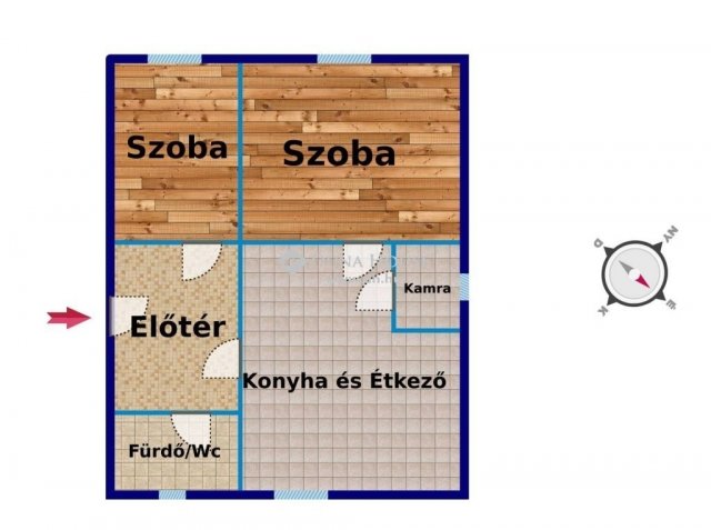 Eladó családi ház, Pusztavacson 26 M Ft, 2 szobás